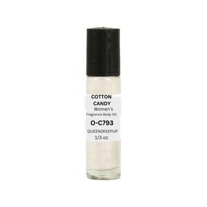 Cotton Candy (Women) Body Oil 10 ml Fragrance All Natural 1/3 oz Roll-On Scent